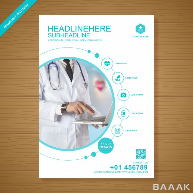 تراکت-زیبا-Health-care-medical-cover-flyer-design-template_789061759