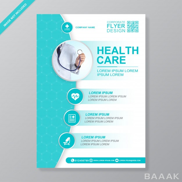 تراکت-پرکاربرد-Healthcare-medical-cover-a4-flyer-design-template-printing_167246724