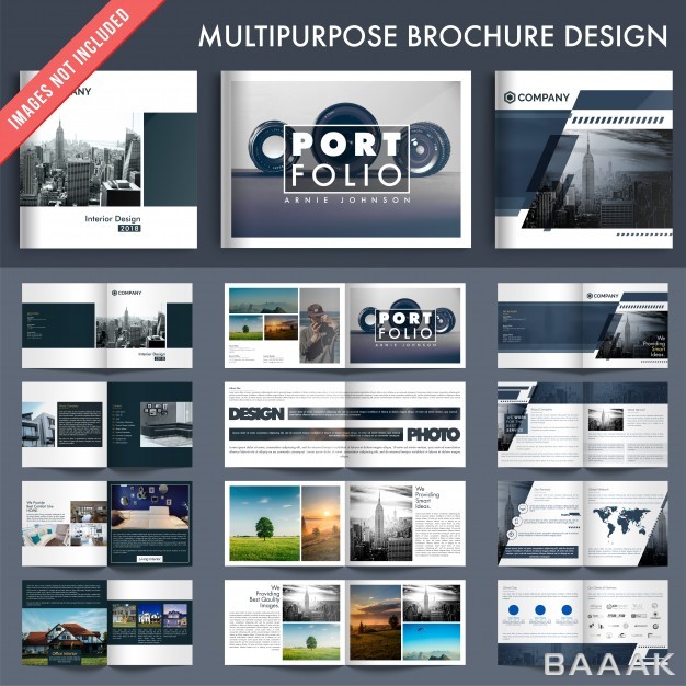 بروشور-زیبا-و-جذاب-Set-5-multiple-pages-brochures-with-cover-page-design_1149480