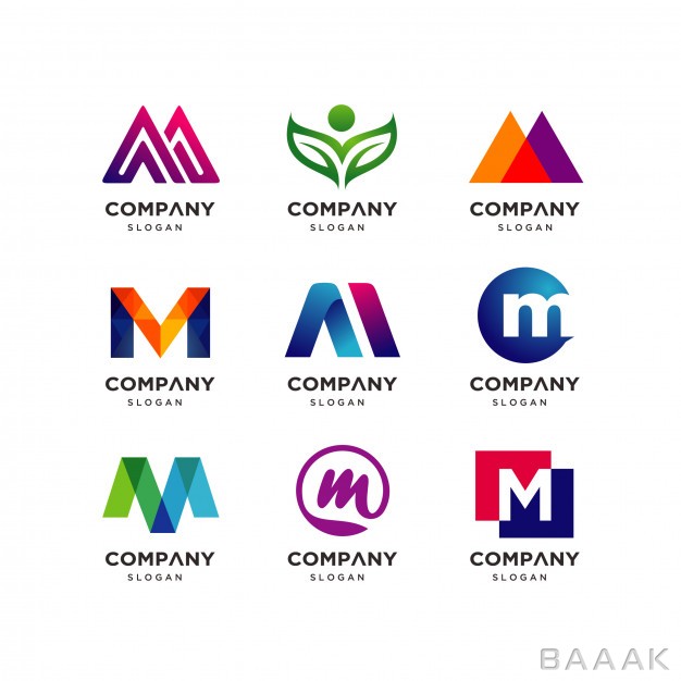 لوگو-خاص-و-مدرن-Collection-letter-m-logo-design-templates_3790299