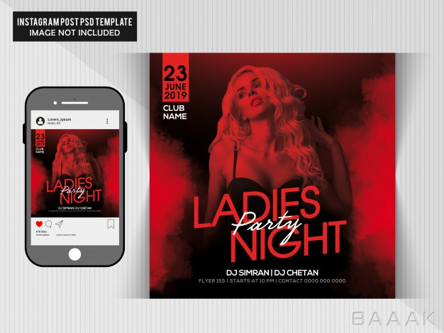 تراکت-مدرن-Ladies-night-party-flyer_526885248