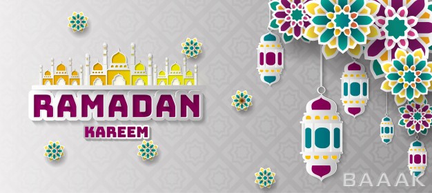 پس-زمینه-خلاقانه-Ramadan-kareem-greeting-background_956752996