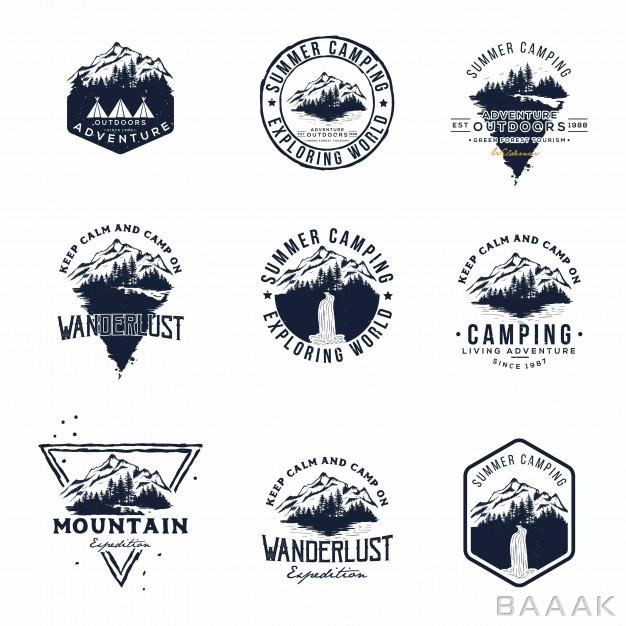 لوگو-مدرن-و-جذاب-Set-vector-mountain-outdoor-adventures-logo_4110938