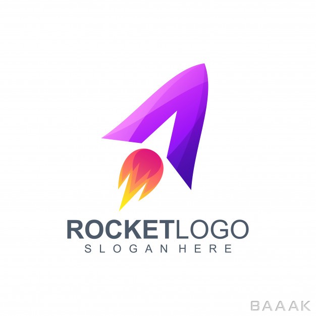 لوگو-خاص-Letter-rocket-logo-design-illustration_5218385