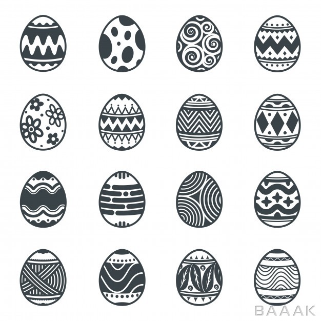 آیکون-خلاقانه-Eggs-element-design-easter-icons_690568211