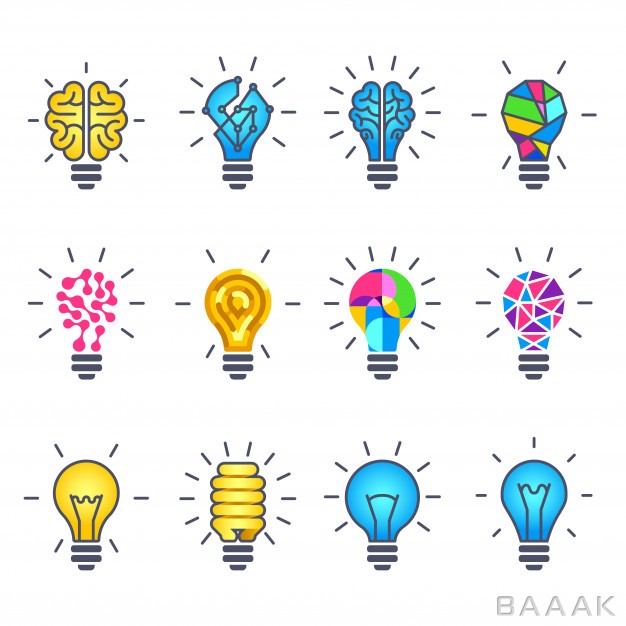 آیکون-خلاقانه-Light-bulb-idea-creative-icons_685721909