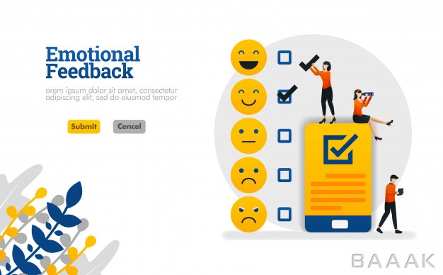آیکون-مدرن-Emotional-feedback-with-emoticons-checklists_979451967