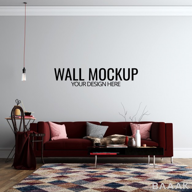 پس-زمینه-جذاب-Interior-living-room-wall-background-mockup-with-furniture-decoration_627851024