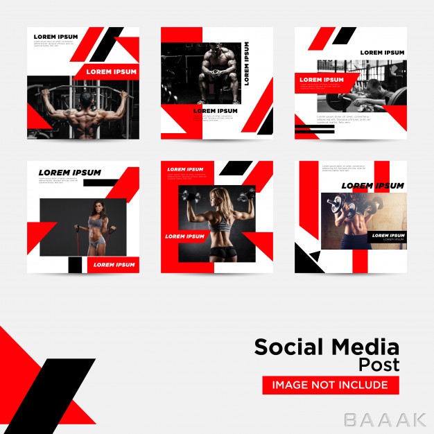 شبکه-اجتماعی-مدرن-Social-media-post-digital-marketing-template_373783810