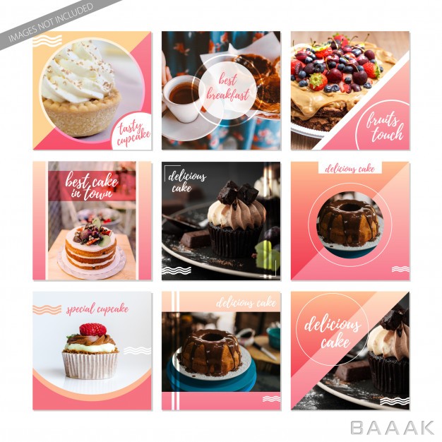 شبکه-اجتماعی-زیبا-Social-media-posts-sweet-food-cakes-cupcake-templates-instagram-facebook_569959610