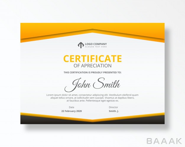 قالب-سرتیفیکیت-زیبا-و-جذاب-Modern-certificate-achievement-psd-template_842872996