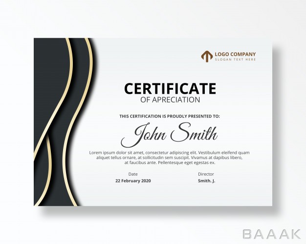 قالب-سرتیفیکیت-جذاب-و-مدرن-Modern-certificate-achievement-psd-template_291227319