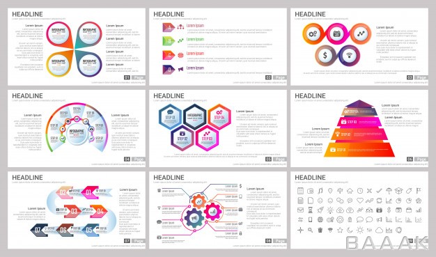 اینفوگرافیک-جذاب-و-مدرن-Modern-elements-infographics-presentations-templates_1497366