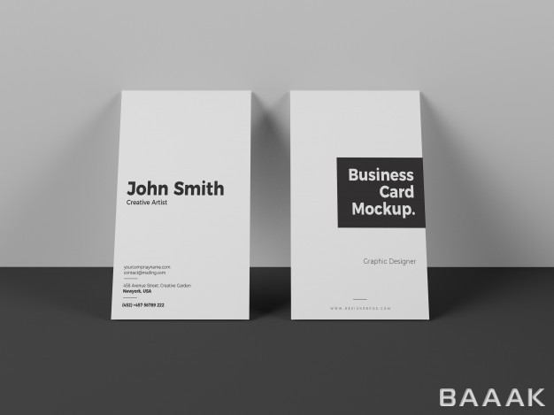 کارت-ویزیت-مدرن-و-خلاقانه-Modern-vertical-business-card-mockup_5239284