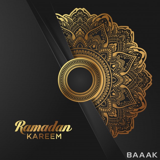 پس-زمینه-زیبا-و-جذاب-Gold-foil-ramadan-kareem-banner-black-background_500703489