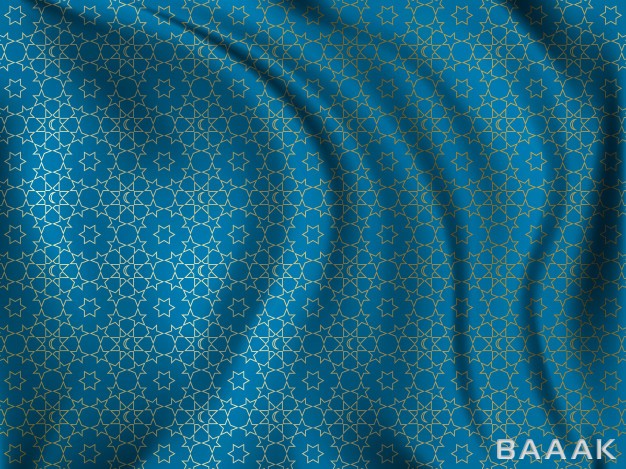 پترن-خاص-و-مدرن-Golden-oriental-pattern-wavy-silk-fabric_689695480