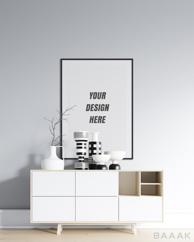 موکاپ-خاص-Poster-frame-wall-mockup-with-minimalist-decoration_801701709