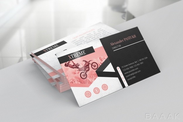 کارت-ویزیت-زیبا-Business-card-stack-mockup_951938608