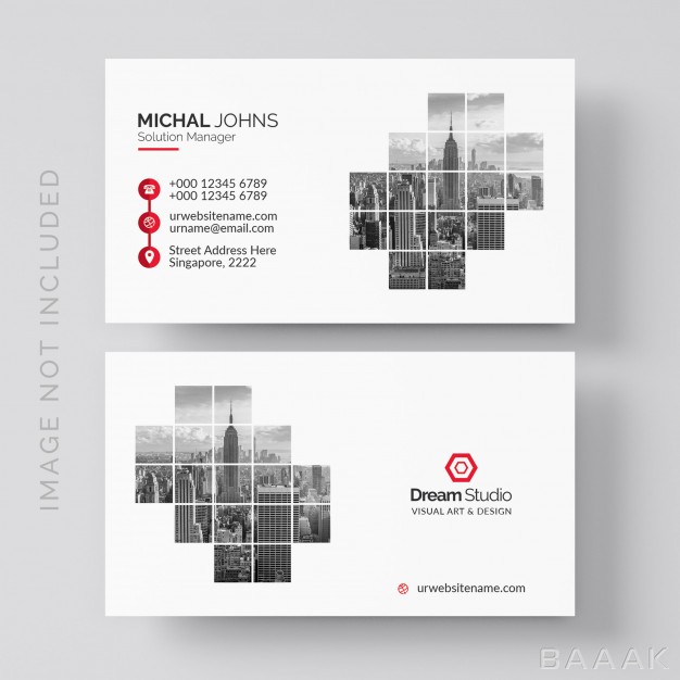 کارت-ویزیت-مدرن-و-جذاب-White-business-card-with-red-details_3190254