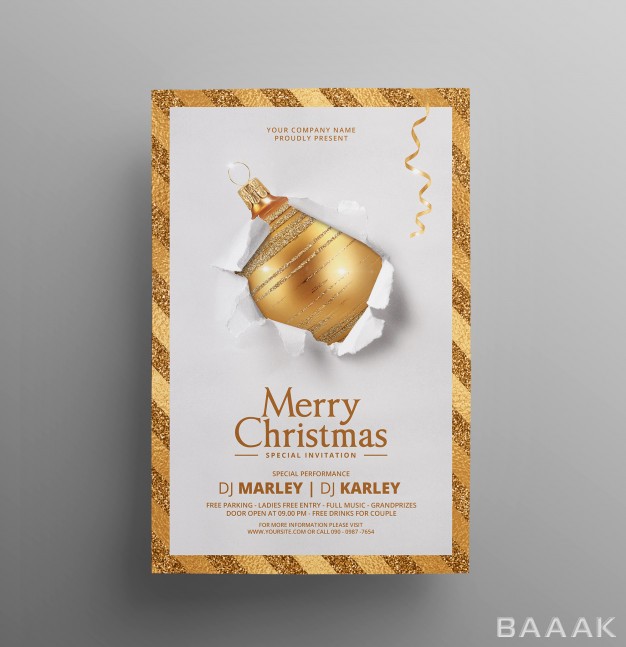 تراکت-خاص-Christmas-invitation-flyer-template_500474613
