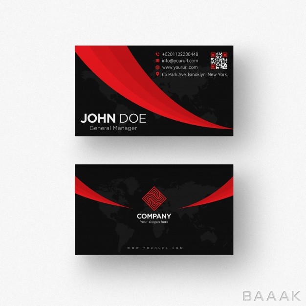 کارت-ویزیت-خاص-و-خلاقانه-Black-business-card-template_1312361