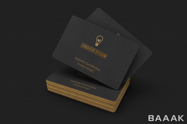 کارت-ویزیت-خاص-Elegant-black-business-cards-mockup_2984386