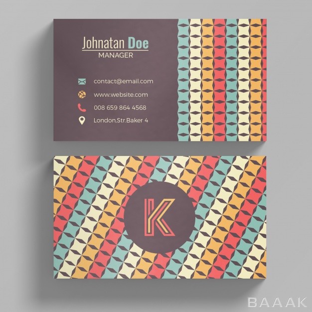 کارت-ویزیت-زیبا-و-جذاب-Colorful-business-card-template_1658235