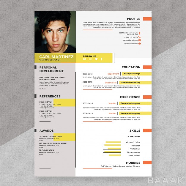 قالب-رزومه-خاص-و-خلاقانه-Creative-resume-template_906113369