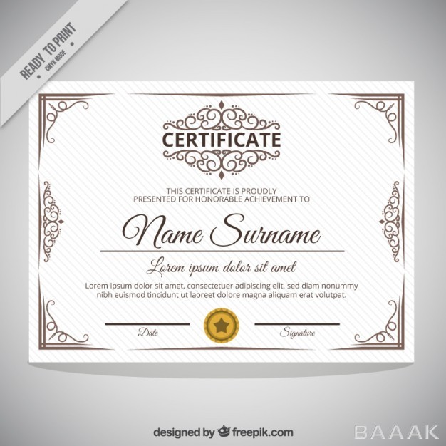 قالب-سرتیفیکیت-فوق-العاده-Ornamental-vintage-certificate_360484842