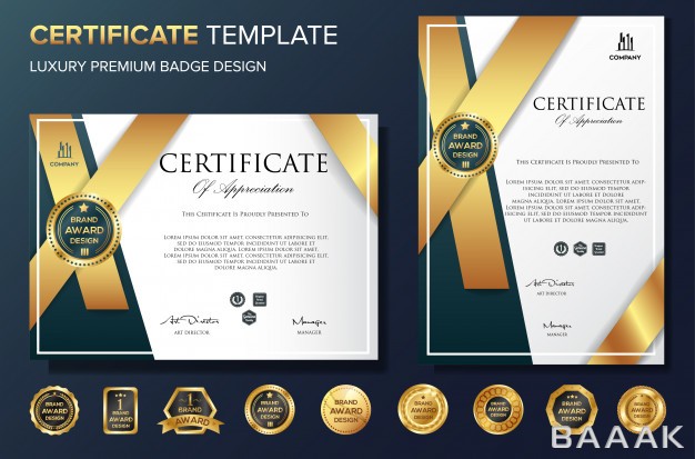 قالب-سرتیفیکیت-خاص-و-خلاقانه-Professional-certificate-template-bakcground-luxury-vector_322983739