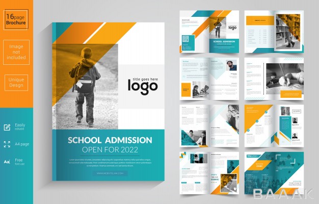 بروشور-خلاقانه-School-admission-brochure-template_4754154