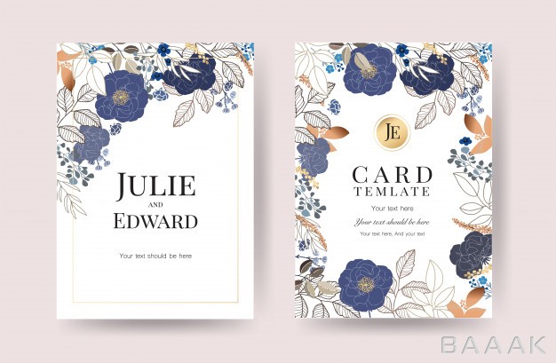 کارت-دعوت-پرکاربرد-Floral-wedding-invitation-cards-vector_380984373