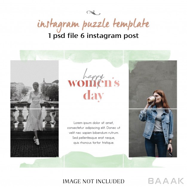 اینستاگرام-مدرن-و-جذاب-Happy-women-s-day-8-march-greeting-instagram-puzzle-grid-collage-template_951018515