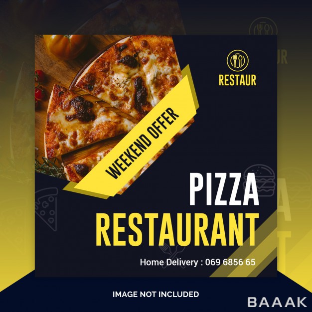 اینستاگرام-جذاب-و-مدرن-Pizza-restaurant-instagram-post-square-banner-flyer-template_811292451