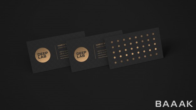 کارت-ویزیت-جذاب-Black-luxury-premium-business-card-mockup_6019984