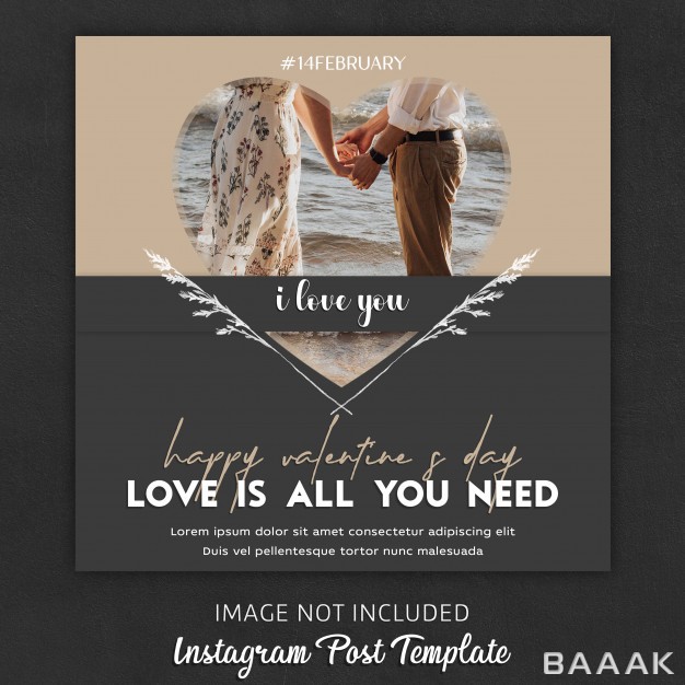 اینستاگرام-خلاقانه-Instagram-post-templates-valentine-s-day_255587543