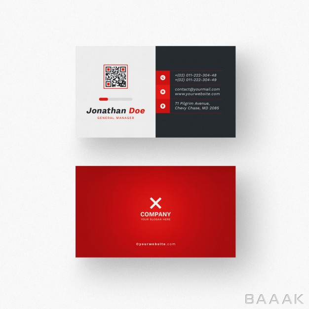 کارت-ویزیت-مدرن-و-خلاقانه-Modern-business-card-mockup_2566666