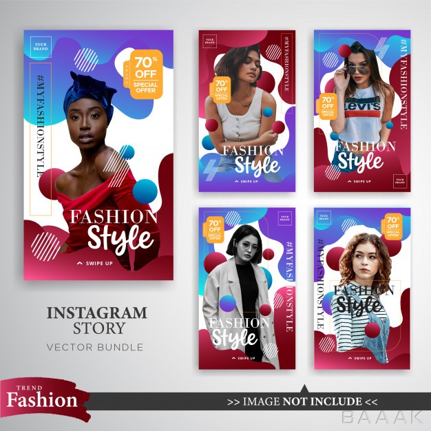 اینستاگرام-جذاب-Colorful-fashion-sale-instagram-stories-template_398936223