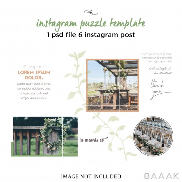 قالب-اینستاگرام-مدرن-و-جذاب-Romantic-wedding-instagram-collage-template_165174599