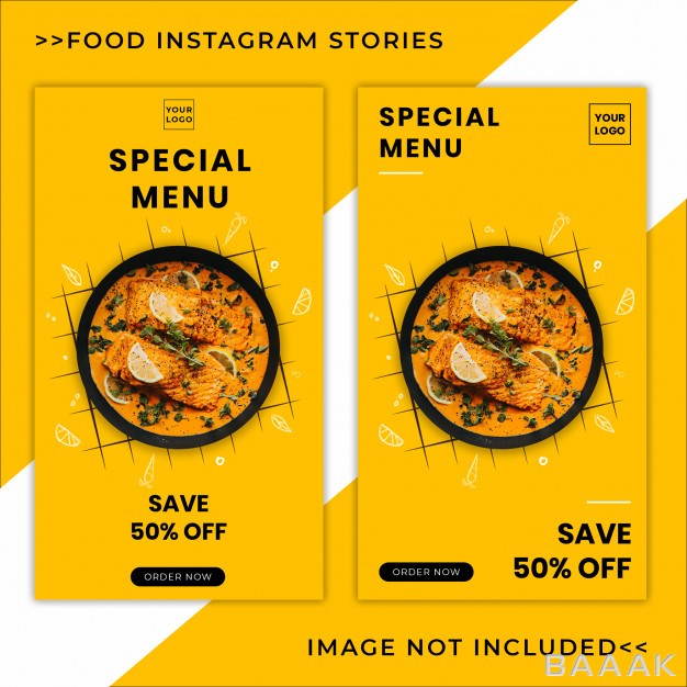 قالب-اینستاگرام-زیبا-Food-menu-promotion-instagram-stories-banner-template_505139856