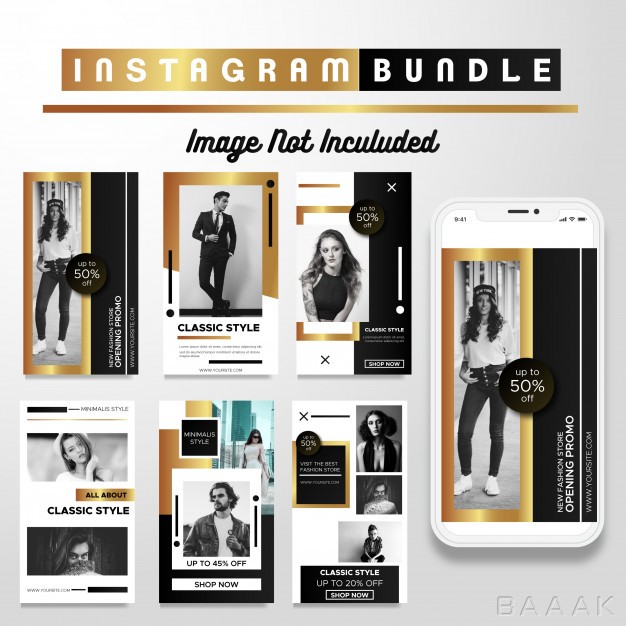 اینستاگرام-خاص-Luxury-gold-instagram-story-fashion-template_495727067