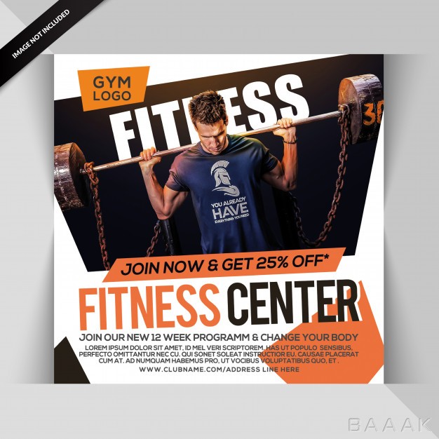 فیتنس-خلاقانه-Gym-fitness-instagram-post-square-flyer-template_133242146