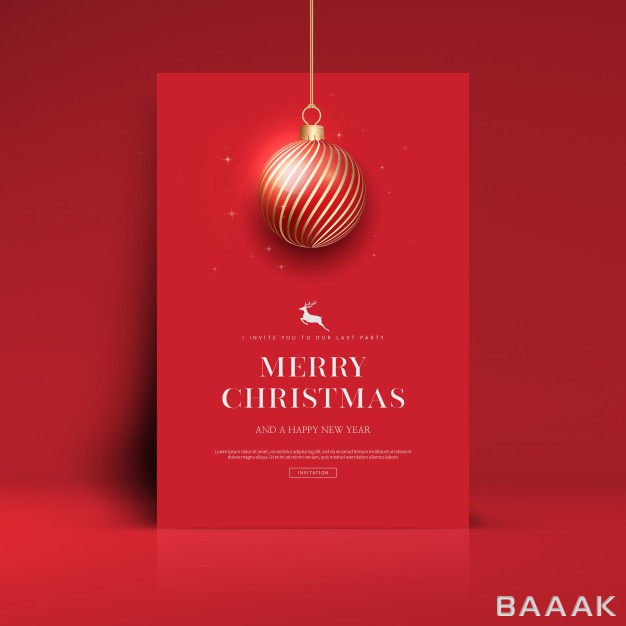 کارت-ویزیت-خاص-و-مدرن-Merry-christmas-happy-new-year-greeting-card-template_494310943