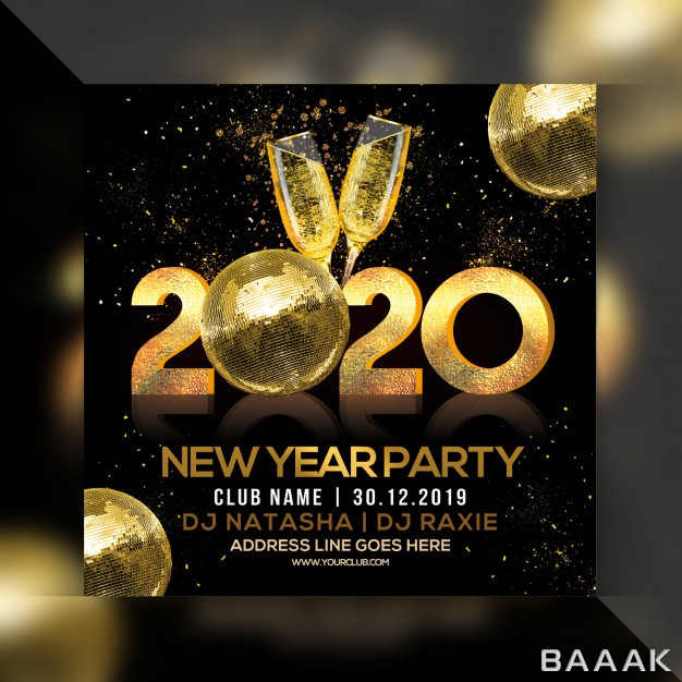 تراکت-جذاب-Happy-new-year-2020-party-square-flyer_228269614
