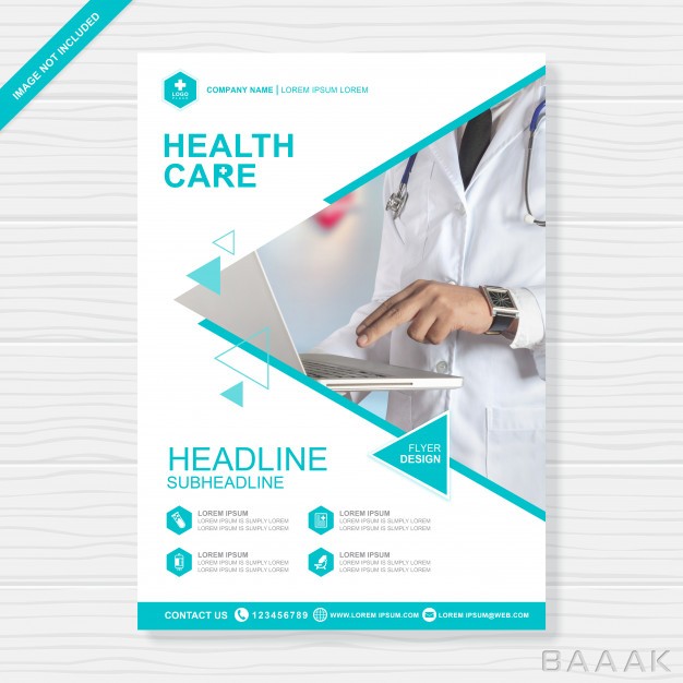 تراکت-زیبا-Health-care-cover-a4-flyer-design-template_227443323