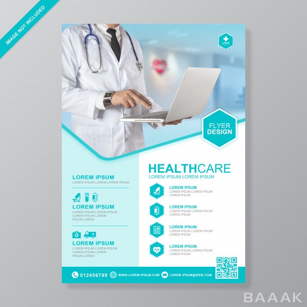 تراکت-خاص-Health-care-medical-cover-a4-flyer-design-template_219371846
