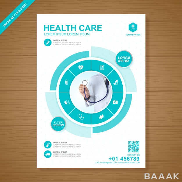 تراکت-جذاب-Healthcare-medical-cover-a4-flyer-design-template_148348448