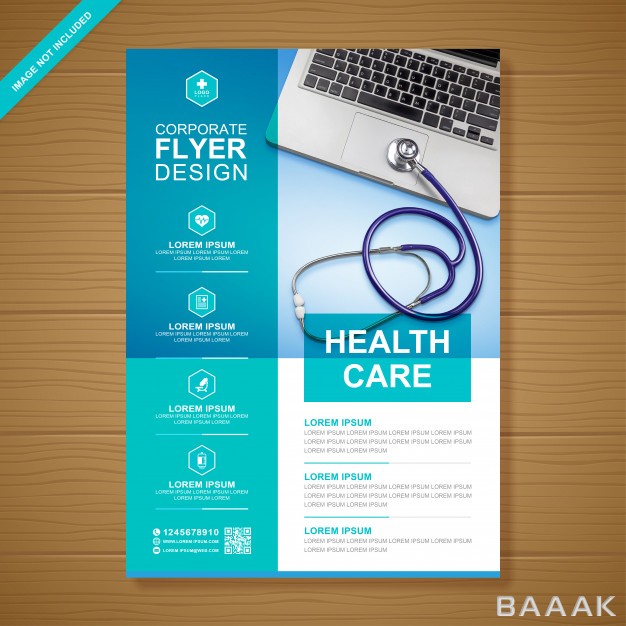 تراکت-جذاب-Healthcare-medical-cover-a4-flyer-design-template_346755430
