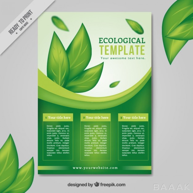 تراکت-پرکاربرد-Leaves-ecological-flyer_838309324