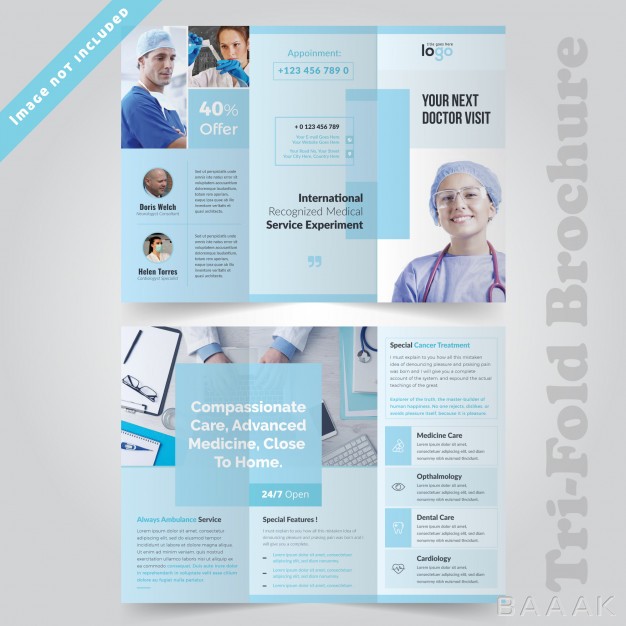 بروشور-جذاب-Medical-minimal-trifold-brochure-design-hospital_3694233